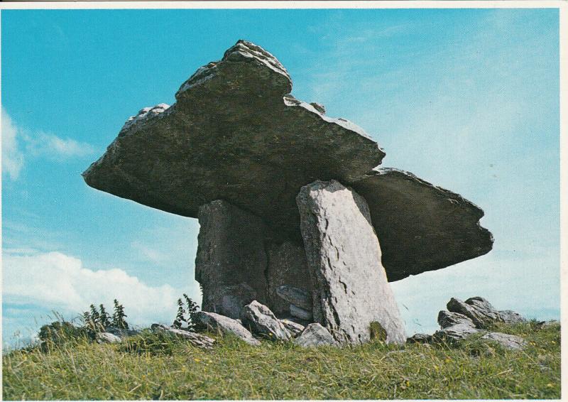 Ireland places Dolmen the Burren Clare postcard