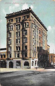 Millikin National Bank Decatur Illinois 1911 postcard