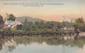 Dewey Homestead And Saint Francis De Sales Church From Railroad Station Benni...