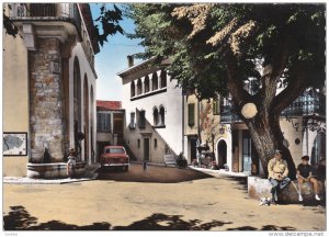 RP; Colored, MOUGINS, Alpes Maritimes, France; la place, 30-50s