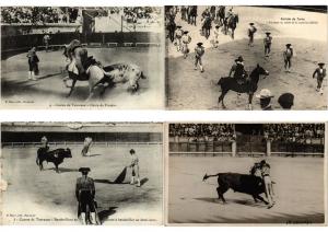 BULLFIGHTING COURSES DE TAUREAUX 32 CPA