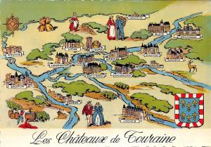 BR42937 Les Chateaux de la Loire Map cartes geographiques