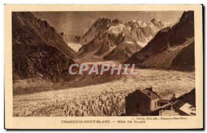 Old Postcard Chamonix Mont Blac Sea Ice