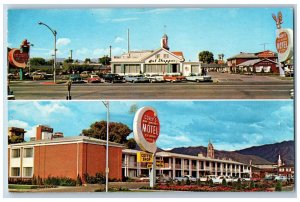 Salt Lake Utah UT Postcard Cove's New America Motel Exterior Roadside c1960's