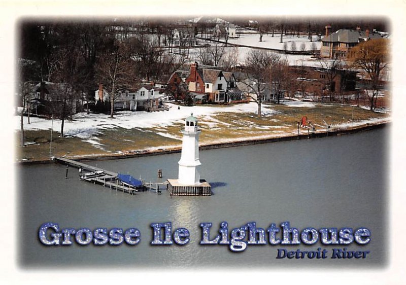 Grosse Ile Lighthouse Detroit River Lighthouse Unused 