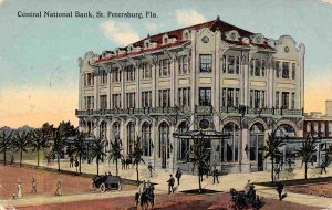 Central National Bank St Petersburg Florida 1913 postcard