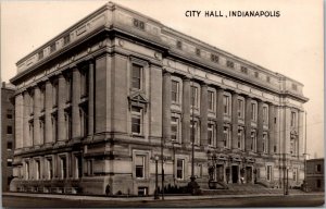 RPPC City Hall, Indianapolis IN Vintage Postcard R80