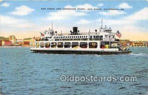 San Diego & Coronado Ferry San Diego, CA USA Ship Unused 