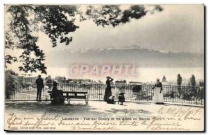 Switzerland - Schweiz - Vaud - Lausanne - Ouchy Vuecsur and Savoy Alps - Old ...