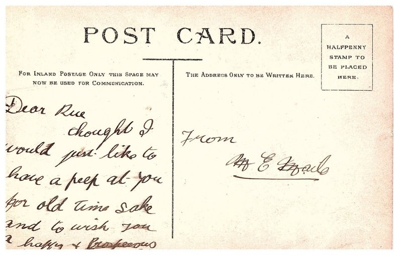 RPPC Postcard Kidd & Baker Photo Woman w Big Hat Cambridge MA Best Wishes