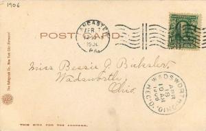 1906 Square Lancaster Pennsylvania Rotograph undivided postcard 10614