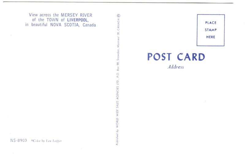 Mersey River and Townview, Liverpool, Nova Scotia