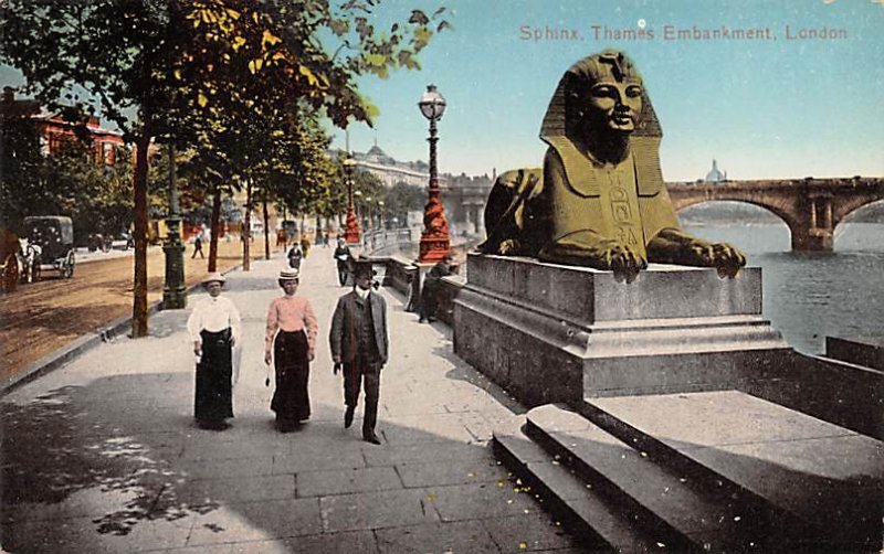 Sphinx, Thames Embankment London Egypt, Egypte, Africa Unused 