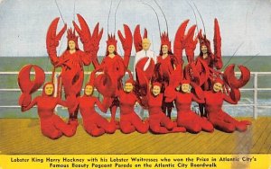 Lobster King Harry Hackney Atlantic City, New Jersey Postcard