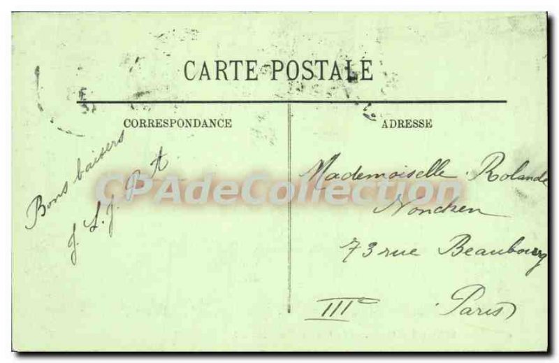 Old Postcard surroundings Gran Calais Escalles