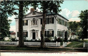 Gay Mansion Gideon Granger Postmaster General USA Suffield Conn DB Postcard Vtg 