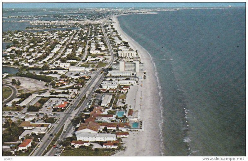 View of Redington Beach, looking South along the Gulf of Mexico, Florida,  40...