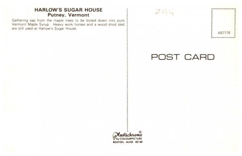 Vermont Putney Harlows Sugar House