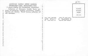 Spindle top farm Lexington Kentucky Postcard
