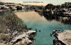 Alabama Montgomery Scene On The Alabama River 1917 Curteich