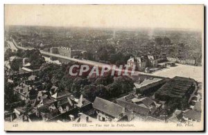 Old Postcard Troyes View On Prefecture