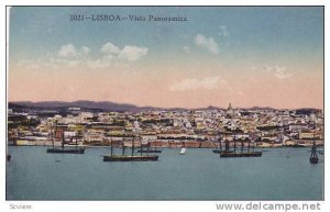 Boats, Vista Panoramica, Lisboa, Portugal, 1900-1910s