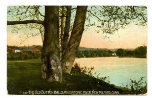 CT - New Milford. The Old Button Balls, Housatonic River