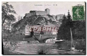 Old Postcard Lourdes Fort