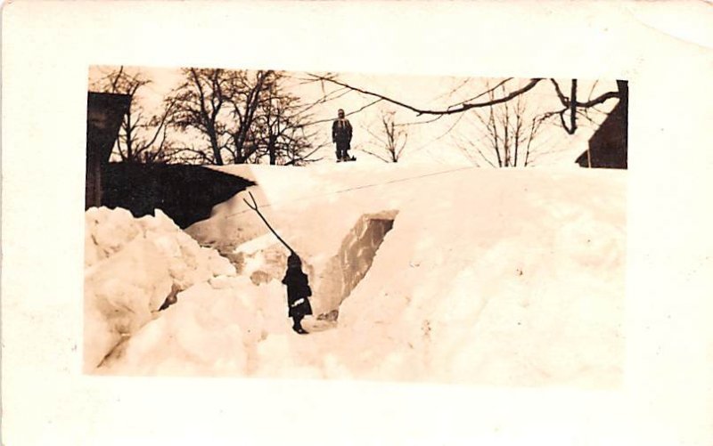 Blizzard of 1914 Belgium Writing on back 