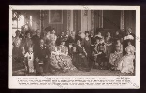 ROY112 - King Edward VII - Royal Gathering at Windsor in Nov.1907 - postcard