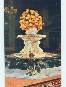 Unused Pre-1980 FOUNTAIN AT SHERATON PEABODY HOTEL Memphis Tennessee TN c1261@