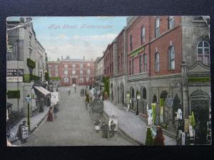 Worcestershire KIDDERMINSTER High Street c1905 Postcard by Hepworths