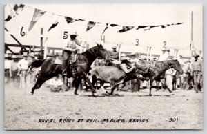 Annual Rodeo At Phillipsburg Kansas Postcard B45