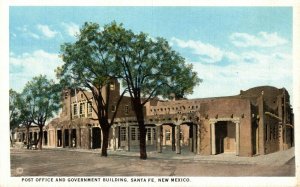 USA Post Office And Government Building Santa Fe New Mexico Postcard 08.65