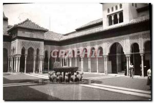 Postcard Modern Granada Alhambra Patio de los Leones