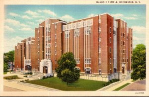 New York Rochester Masonic Temple 1939 Curteich