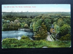 Sussex CROWBOROUGH The Warren NEW MILL & LAKE c1910 Postcard