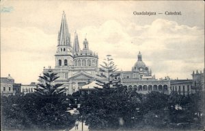 Guadalajara Mexico Cathedral Church c1900-20s Vintage Postcard