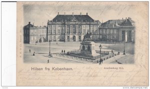 KOBENHAVN, Denmark, 1900-1910's; Hilsen Fra Kobenhavn, Amalienborg Slot