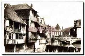 Old Postcard Salies de Bearn View Saleys The waterfall