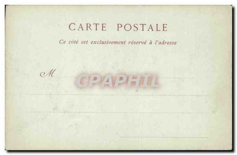 Postcard Old La Jetee a Storm Day