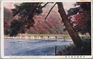 Japan The Togetsu Kyo at Arashiyama Kyoto Vintage Postcard C142