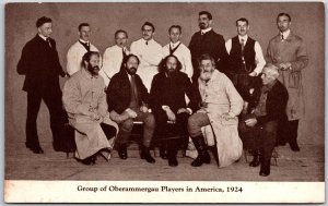 Group Of Oberammergau Players In America 1924 Postcard