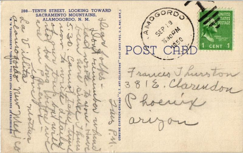 TENTH STREET ALAMOGORDO NEW MEXICO