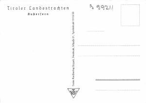 B99211 tiroler landestrachten auzergern   austria  types ethnics folklore