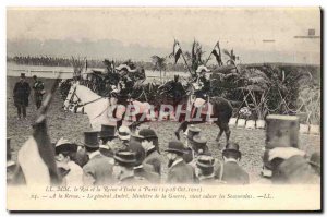 Postcard Old MM the King & # 39Italie and queen in Paris 1903 the journal The...