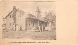 OTSEGO KAKE LAKE MICHIGAN THE BUNGALOW KENNEDY'S SUMMER RESORT POSTCARD c1910s