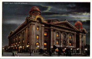 Colorado Denver Auditorium At Night