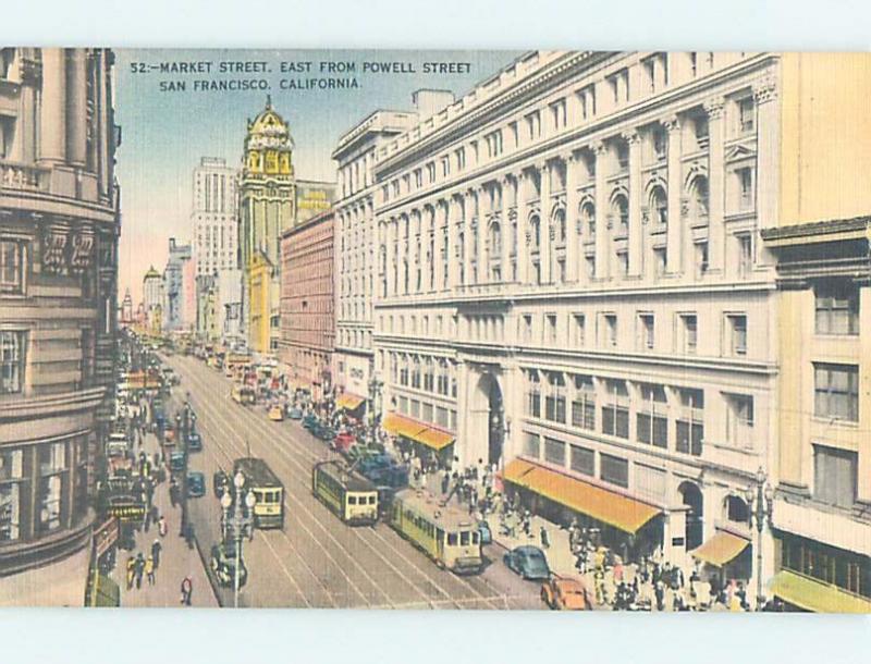 Unused Linen STREET SCENE San Francisco California CA F0793