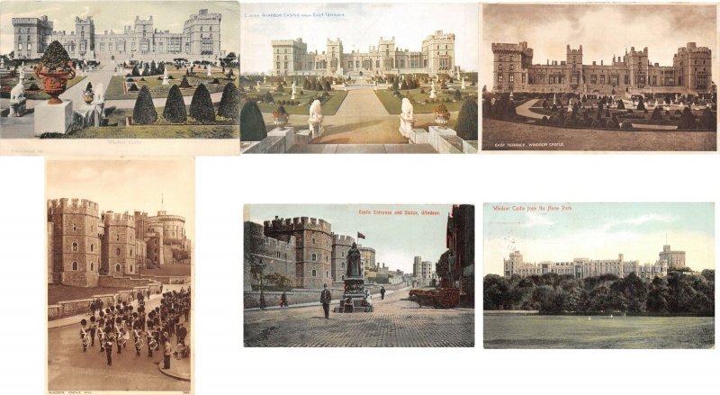 lots8  collection windsor castle all pre 1930 lot 35 ppc